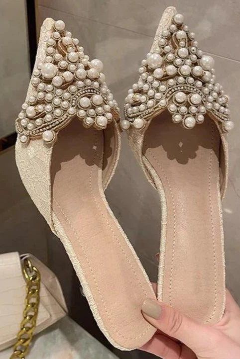 Mule de couro Charlotte