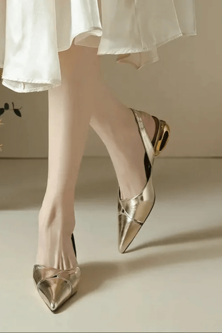 scarpin de couro Antonella.