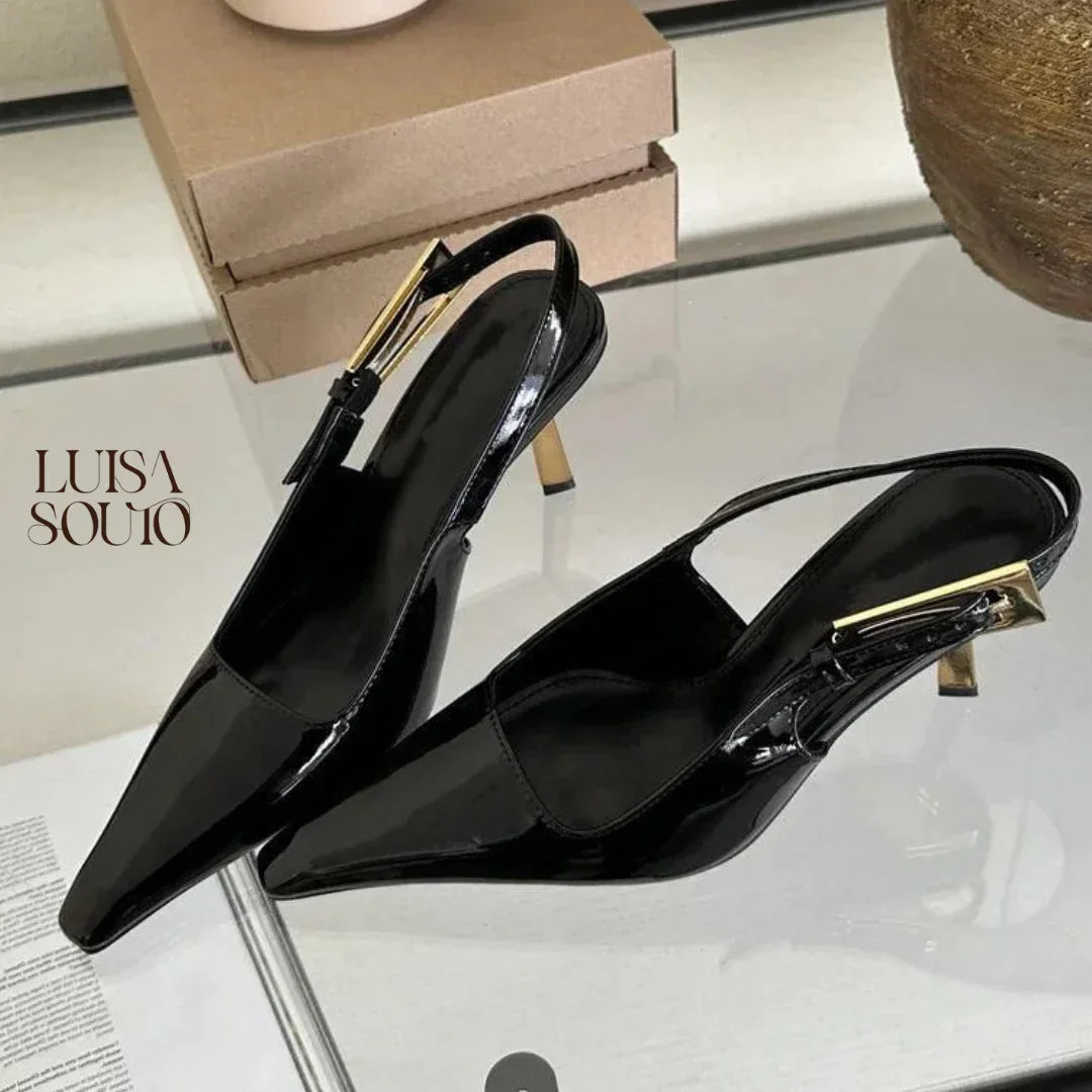 Scarpin de couro Brigida