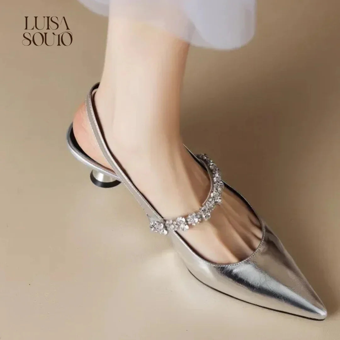 Scarpin de couro Louise