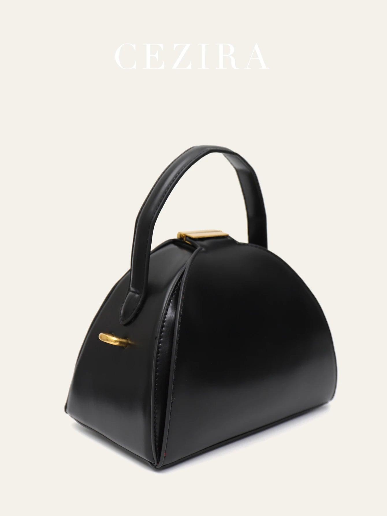 Bolsa de Couro Victoria – Design Estruturado e couro premium.